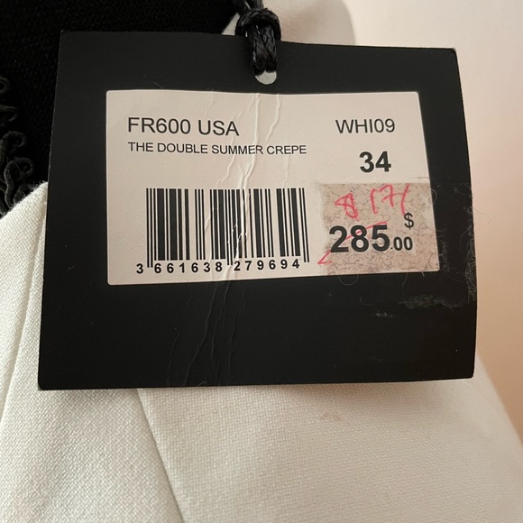 The Kooples black and white shift dress. Size small but seems oversized. - Picture 2 of 3